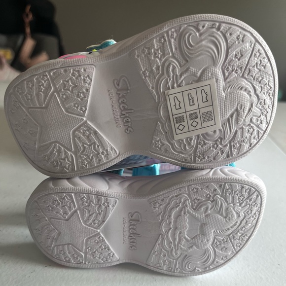 Skechers Girls S-Lights Unicorn Dreams Explorer Sandals, Size 5 - Picture 5 of 7